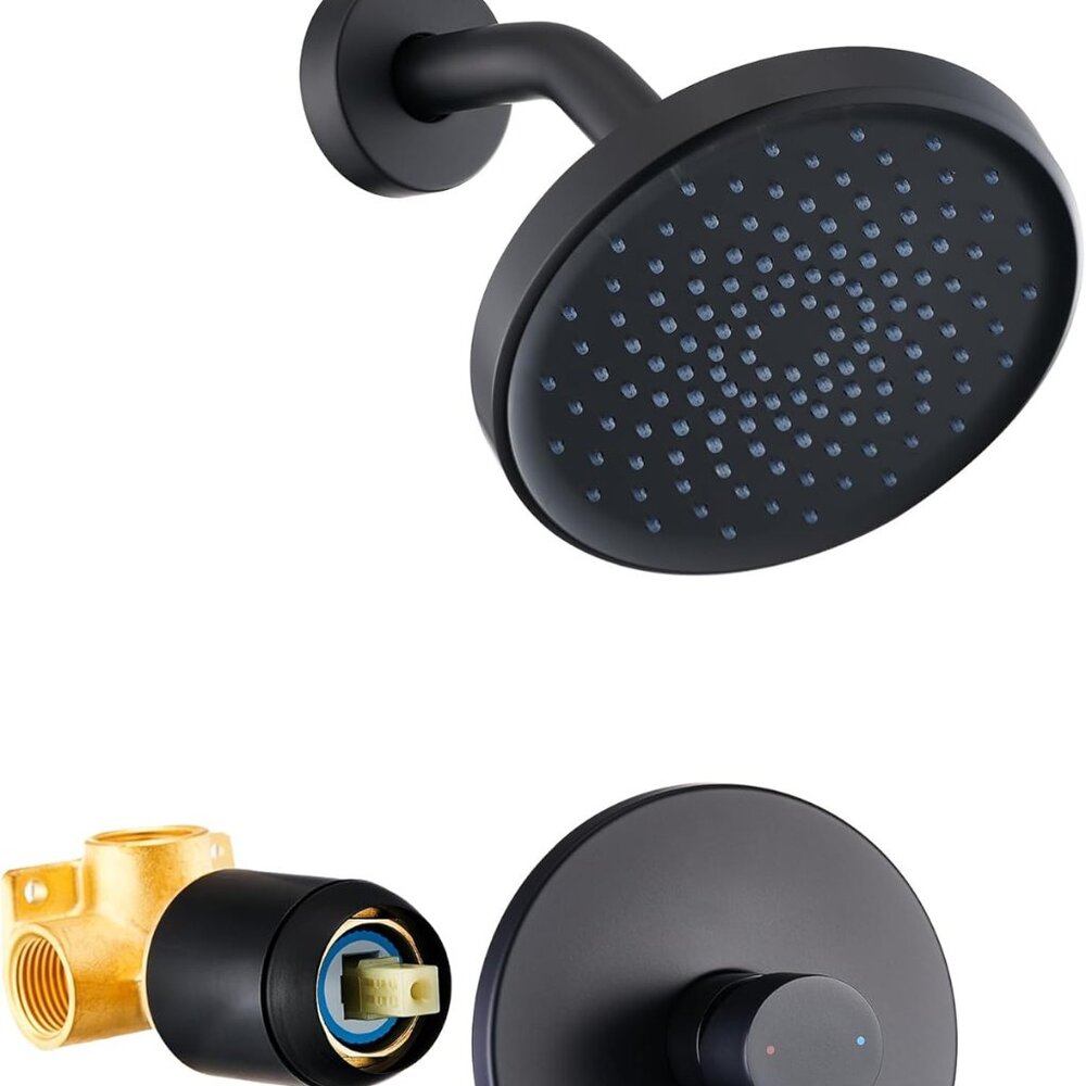 Brand New Sealed Matte Black Rainfall Shower Kit For Sale